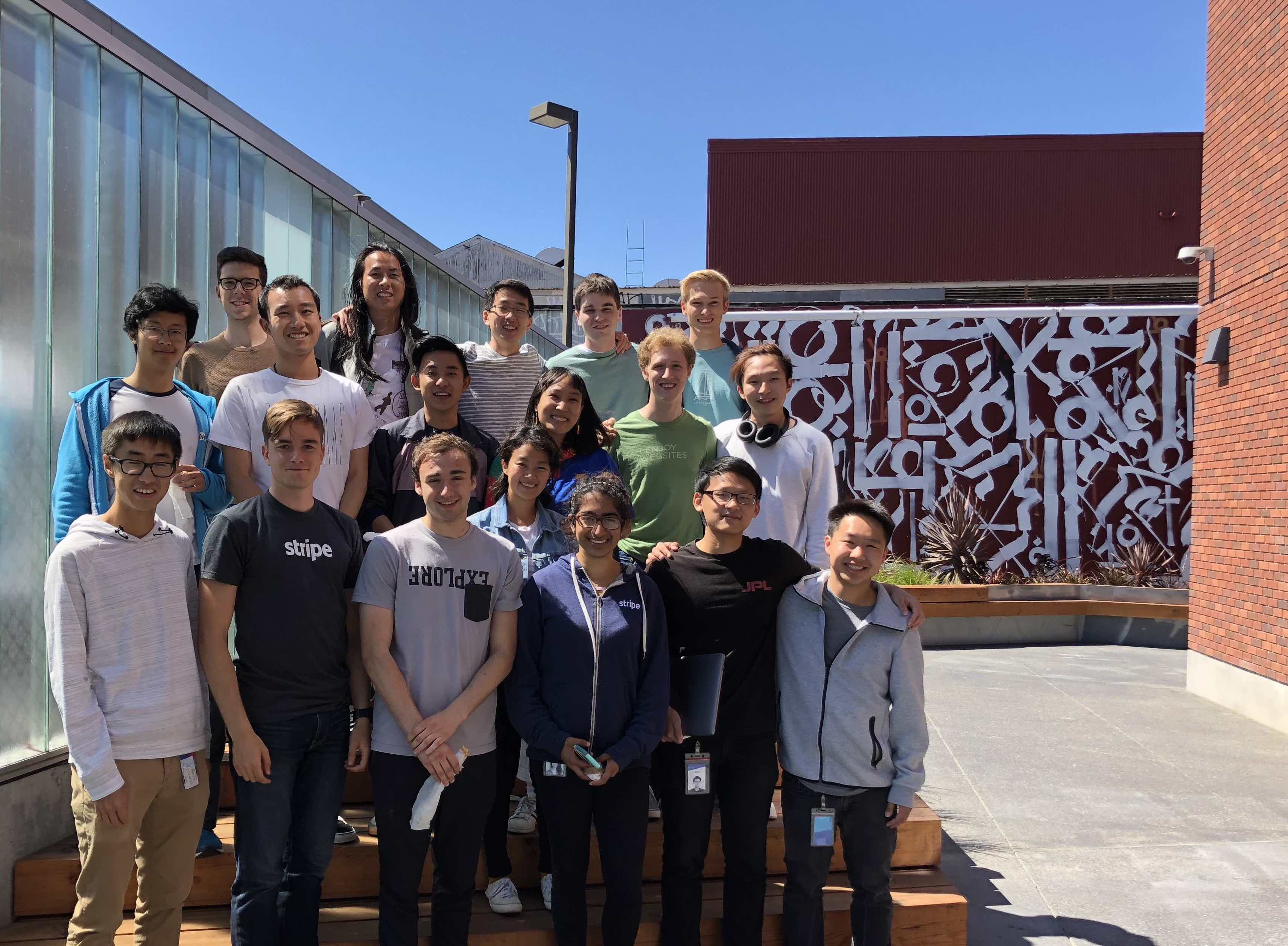 Some of the 2018 interns who were able to make it to the offsite